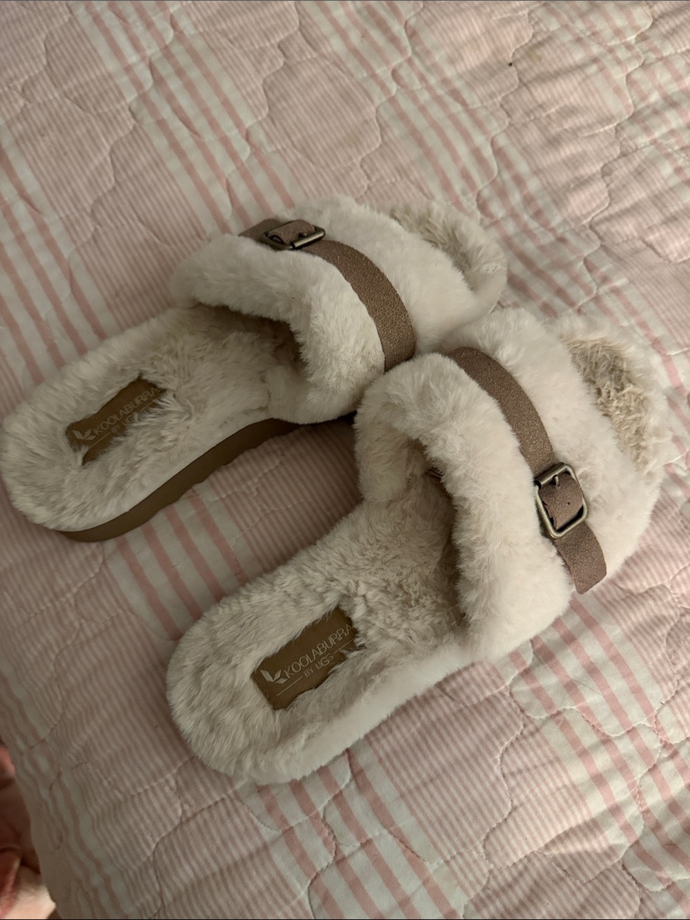 Koolaburra by UGG Faux-Fur Slide Fuzz’d Up - Women’s 9